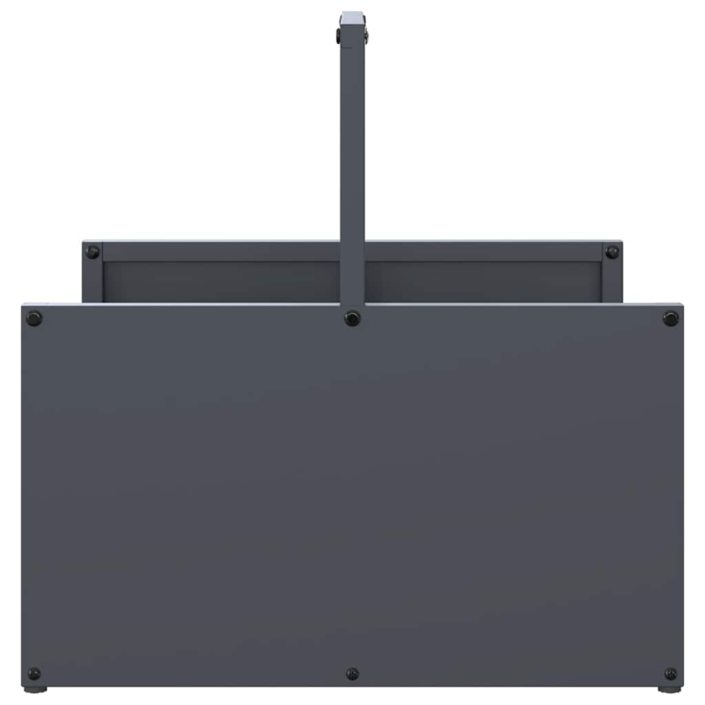 vidaXL Rastrelliera per Legna da Ardere Antracite 40x40x40 cm