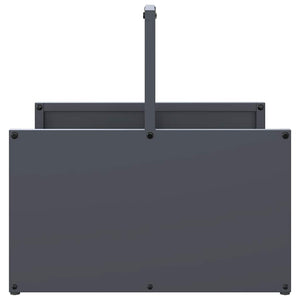 vidaXL Rastrelliera per Legna da Ardere Antracite 40x40x40 cm