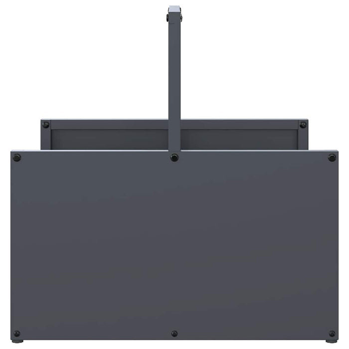 vidaXL Rastrelliera per Legna da Ardere Antracite 40x40x40 cm