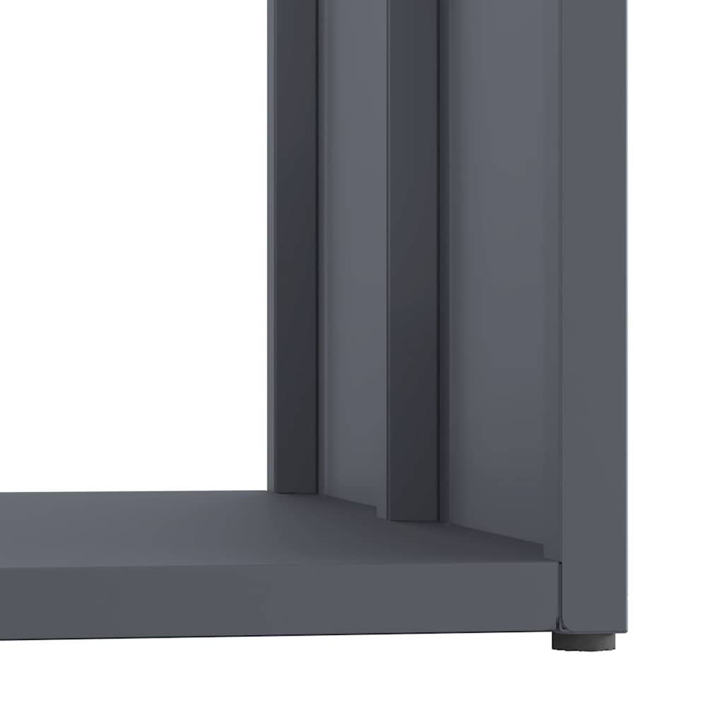 Rastrelliera per Legna da Ardere Antracite 40x40x40 cm 864273