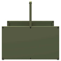 Rastrelliera per Legna da Ardere-Portalegna Verde Oliva 40x40x40 cm 951099