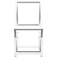 Rastrelliera per Legna da Ardere-Portalegna Bianca 50x25x50 cm