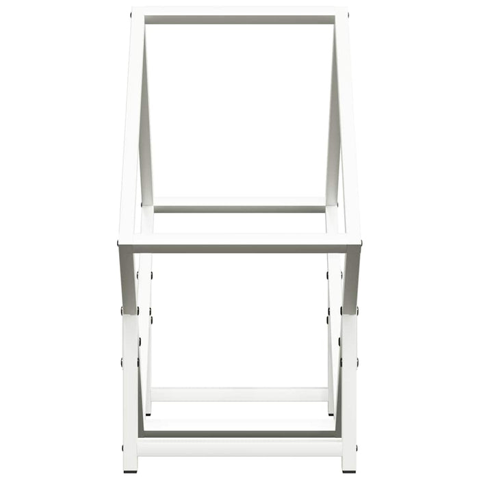 Rastrelliera per Legna da Ardere-Portalegna Bianca 50x25x50 cm