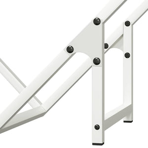 Rastrelliera per Legna da Ardere Bianca 50x25x50 cm 864276