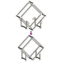 Rastrelliera per Legna da Ardere Bianca 50x25x50 cm 864276
