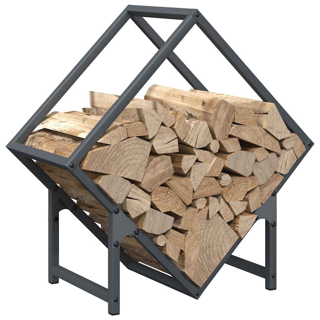 Rastrelliera per Legna da Ardere Antracite 50x25x50 cm 864277