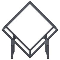 Rastrelliera per Legna da Ardere Antracite 50x25x50 cm 864277