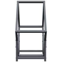 Rastrelliera per Legna da Ardere Antracite 50x25x50 cm 864277