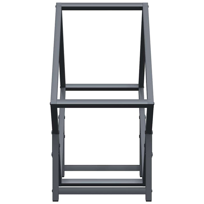 Rastrelliera per Legna da Ardere Antracite 50x25x50 cm 864277