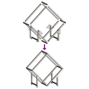 vidaXL Rastrelliera per Legna da Ardere Verde Oliva 50x25x50 cm