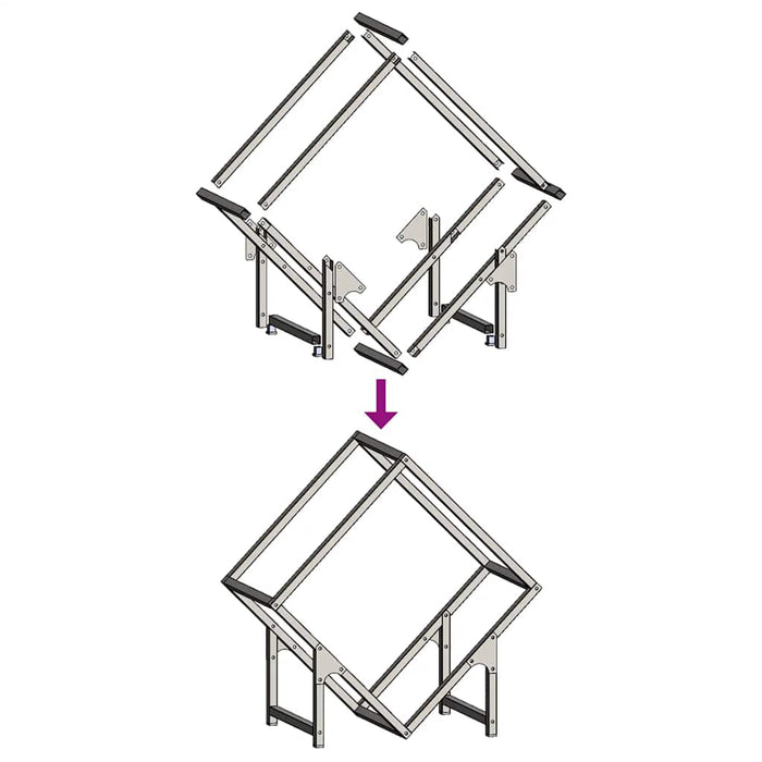 vidaXL Rastrelliera per Legna da Ardere Verde Oliva 50x25x50 cm