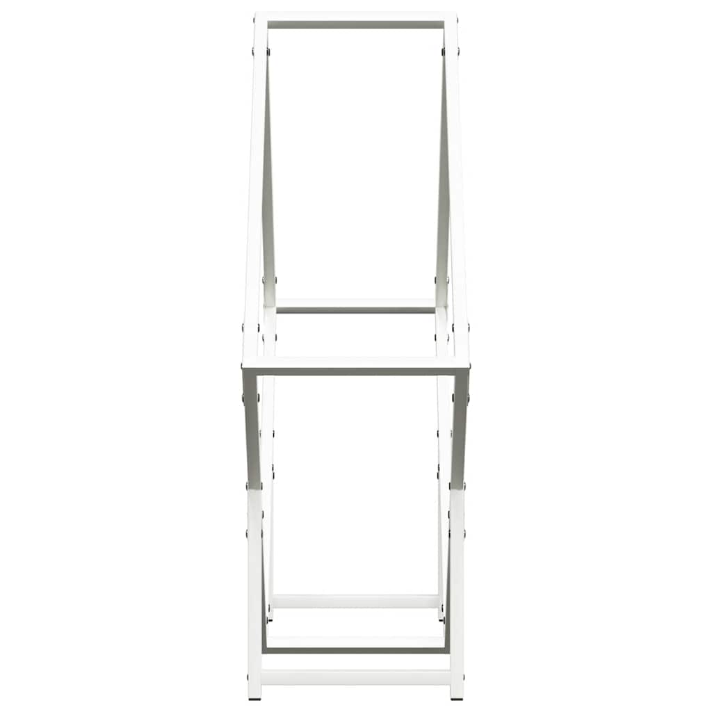 Rastrelliera per Legna da Ardere Bianca 80x25x80 cm 864284