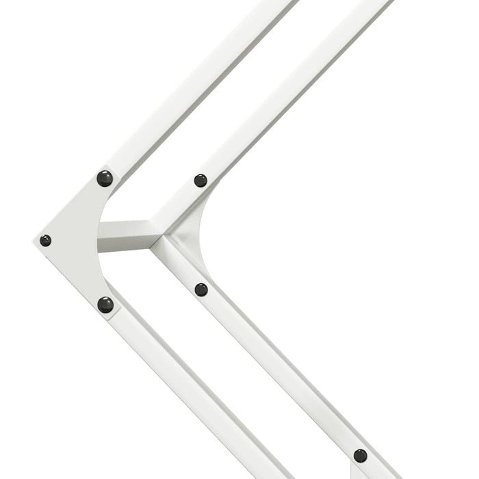 Rastrelliera per Legna da Ardere Bianca 80x25x80 cm 864284