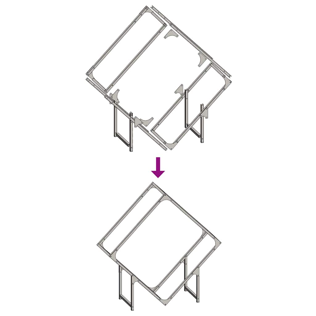 vidaXL Rastrelliera per Legna da Ardere Bianca 80x25x80 cm