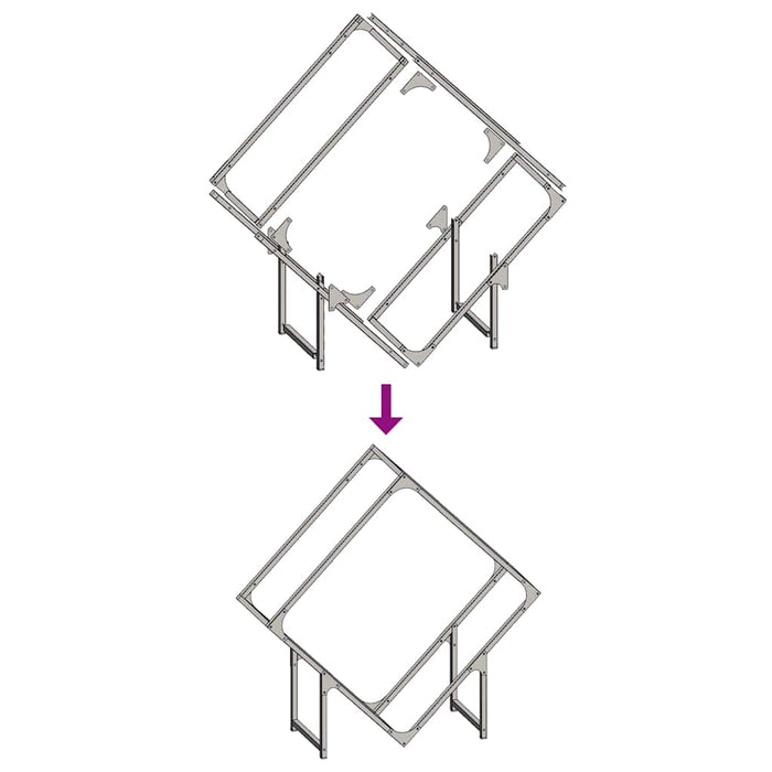 vidaXL Rastrelliera per Legna da Ardere Bianca 80x25x80 cm