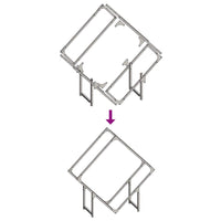Rastrelliera per Legna da Ardere Bianca 80x25x80 cm 864284