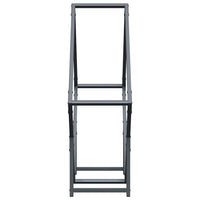 Rastrelliera per Legna da Ardere Antracite 80x25x80 cm 864285