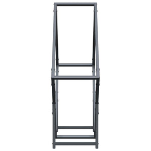 Rastrelliera per Legna da Ardere Antracite 80x25x80 cm 864285