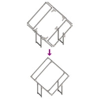 vidaXL Rastrelliera per Legna da Ardere Antracite 80x25x80 cm