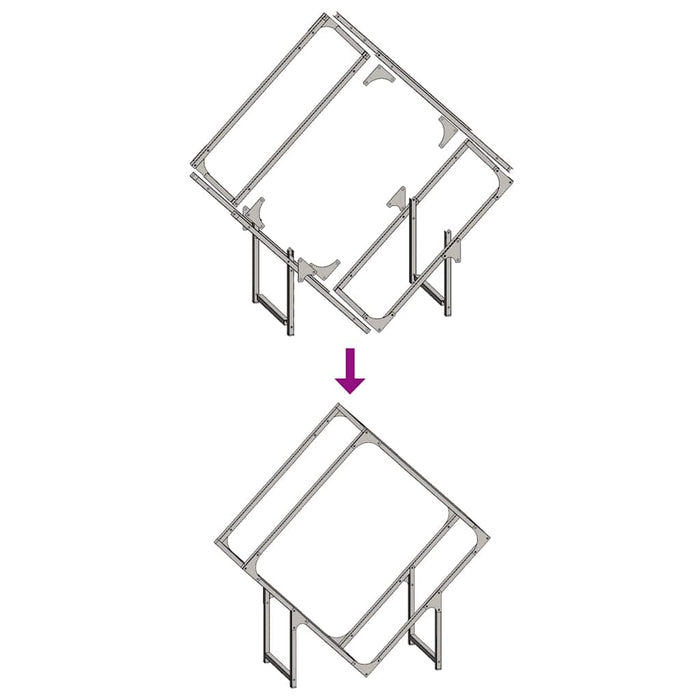 vidaXL Rastrelliera per Legna da Ardere Antracite 80x25x80 cm