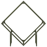 Rastrelliera per Legna da Ardere Verde Oliva 80x25x80 cm 864286