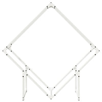 Rastrelliera per Legna da Ardere Bianca 100x25x100 cm 864288