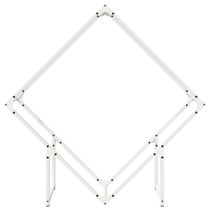 Rastrelliera per Legna da Ardere Bianca 100x25x100 cm 864288