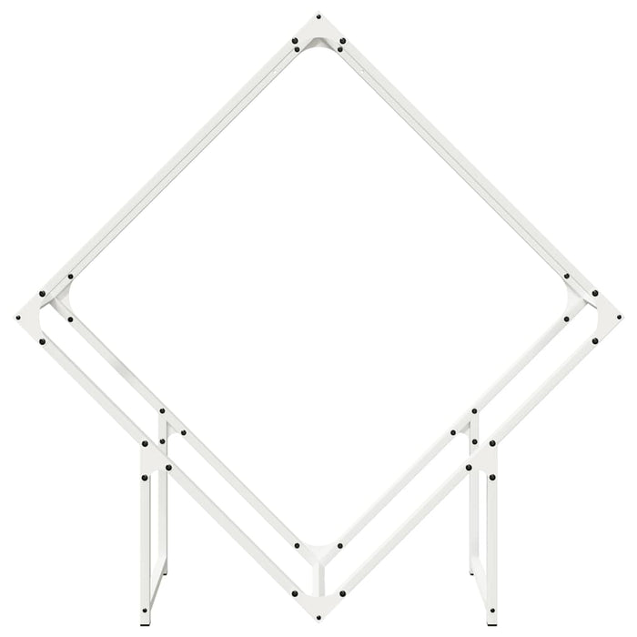 Rastrelliera per Legna da Ardere Bianca 100x25x100 cm 864288