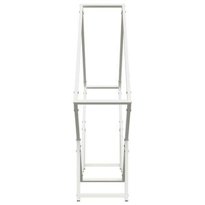 Rastrelliera per Legna da Ardere-Portalegna Bianca 100x25x100 cm