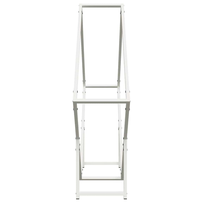 Rastrelliera per Legna da Ardere Bianca 100x25x100 cm 864288