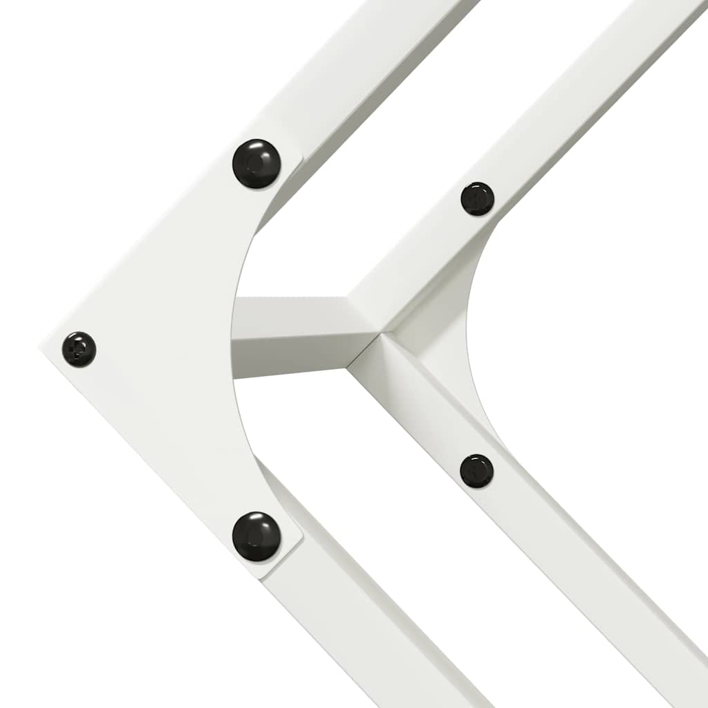 Rastrelliera per Legna da Ardere Bianca 100x25x100 cm 864288