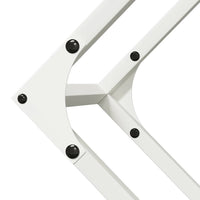 Rastrelliera per Legna da Ardere Bianca 100x25x100 cm 864288