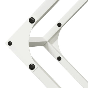 Rastrelliera per Legna da Ardere Bianca 100x25x100 cm 864288