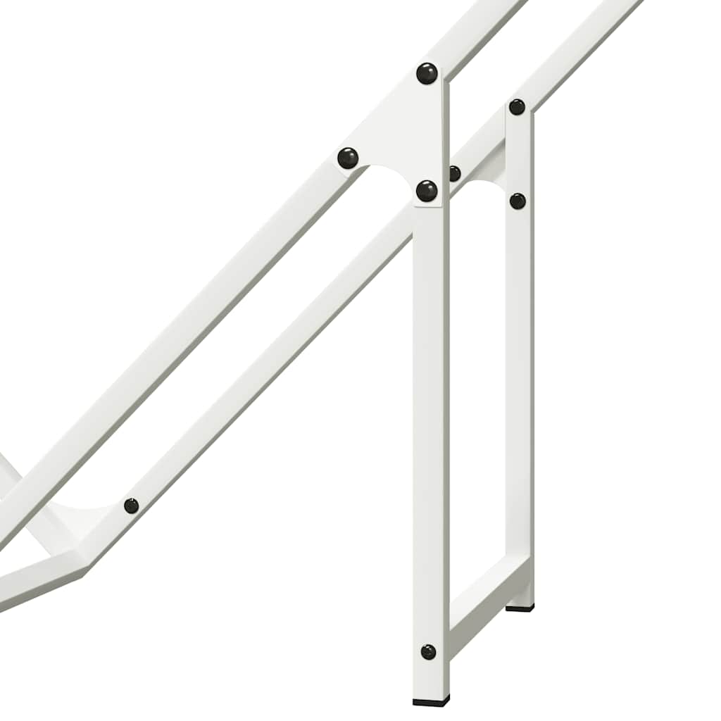 Rastrelliera per Legna da Ardere-Portalegna Bianca 100x25x100 cm