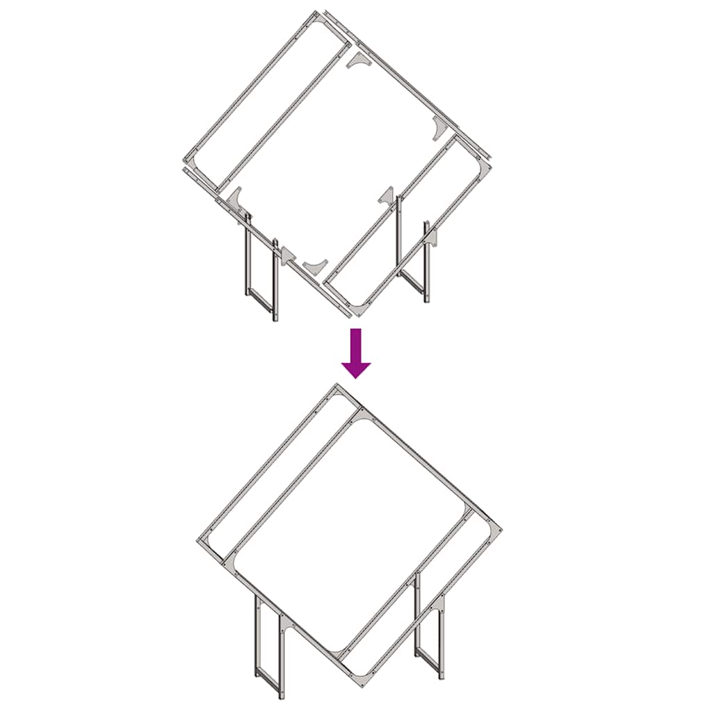 Rastrelliera per Legna da Ardere Bianca 100x25x100 cm 864288