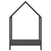 vidaXL Rastrelliera per Legna da Ardere Nera 40x25x60 cm