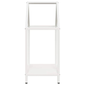 vidaXL Rastrelliera per Legna da Ardere Bianca 40x25x60 cm