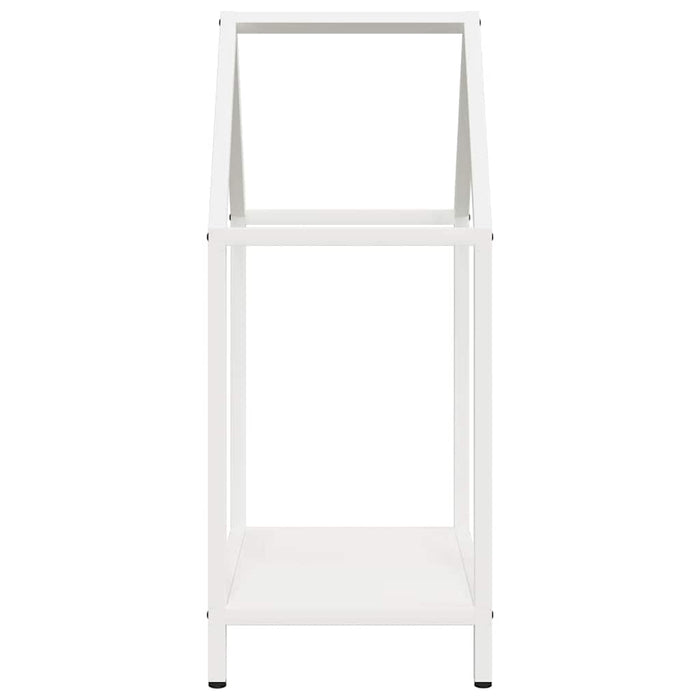 vidaXL Rastrelliera per Legna da Ardere Bianca 40x25x60 cm