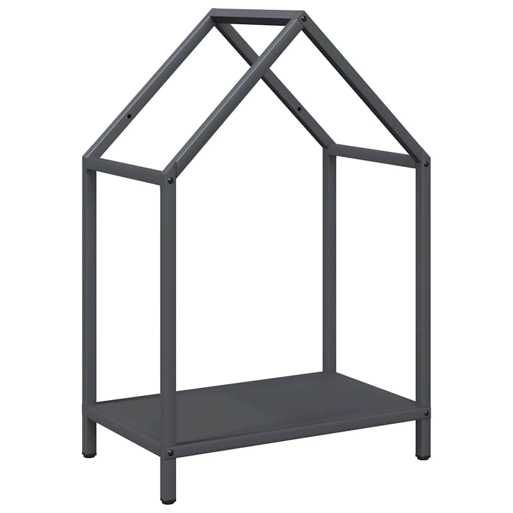 Rastrelliera per Legna da Ardere-Portalegna Antracite 40x25x60 cm