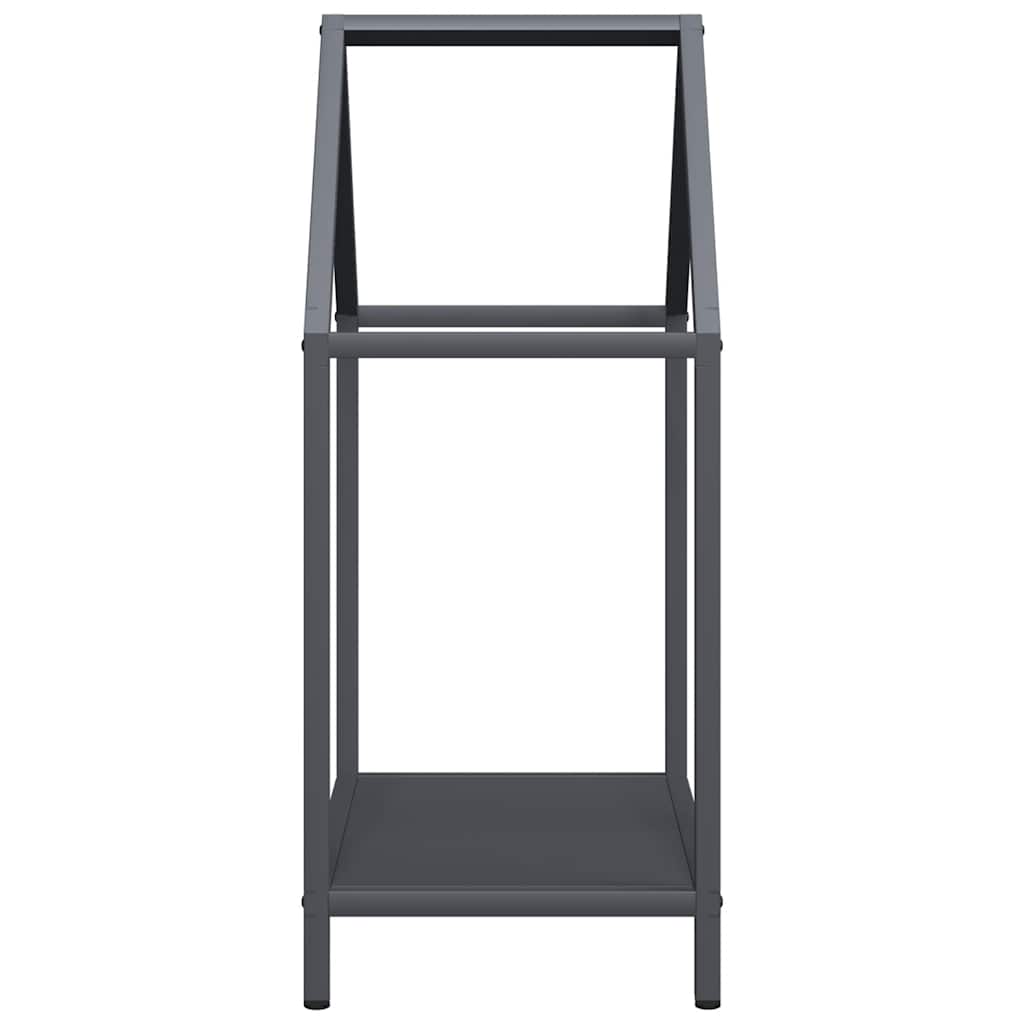 vidaXL Rastrelliera per Legna da Ardere Antracite 40x25x60 cm