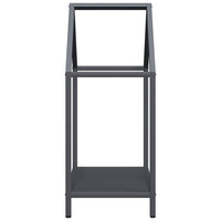 vidaXL Rastrelliera per Legna da Ardere Antracite 40x25x60 cm