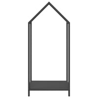 Rastrelliera per Legna da Ardere Nera 40x25x90 cm 864295