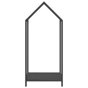 Rastrelliera per Legna da Ardere Nera 40x25x90 cm 864295