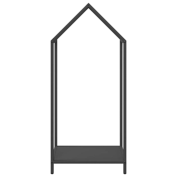 Rastrelliera per Legna da Ardere Nera 40x25x90 cm 864295