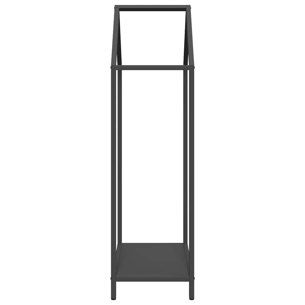 Rastrelliera per Legna da Ardere-Portalegna Nera 40x25x90 cm