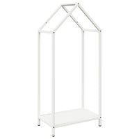 Rastrelliera per Legna da Ardere Bianca 40x25x90 cm