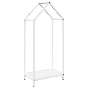 Rastrelliera per Legna da Ardere Bianca 40x25x90 cm 864296