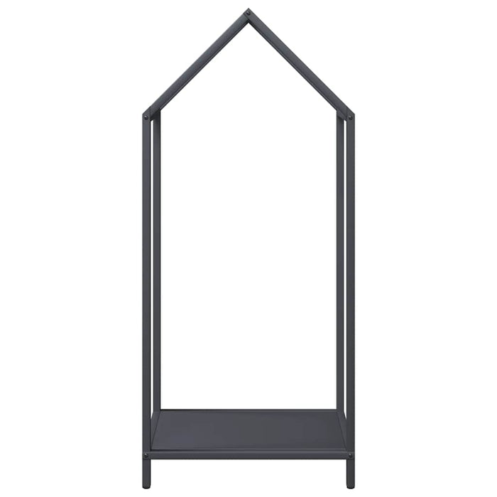 Rastrelliera per Legna da Ardere Antracite 40x25x90 cm 864297