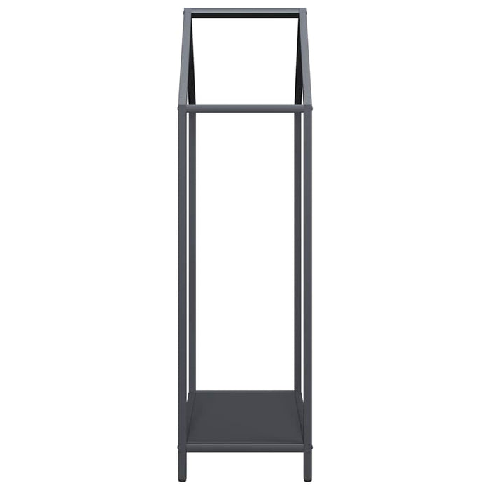 Rastrelliera per Legna da Ardere Antracite 40x25x90 cm