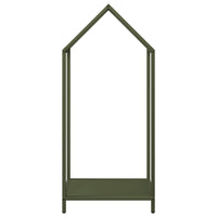 Rastrelliera per Legna da Ardere Verde Oliva 40x25x90 cm 864298